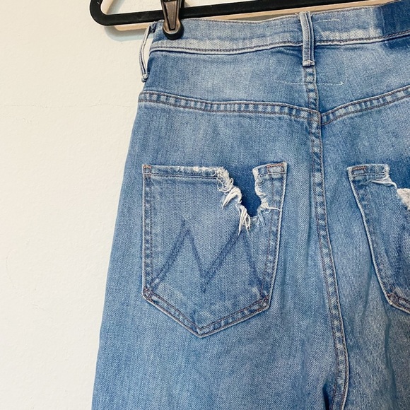 MOTHER SUPERIOR The Dazzler Shift Chew Jean Misbeliever Straight Crop Boho Sz 25 - Picture 11 of 13